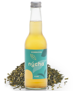 Une bouteille de Nycha Pure Kombucha